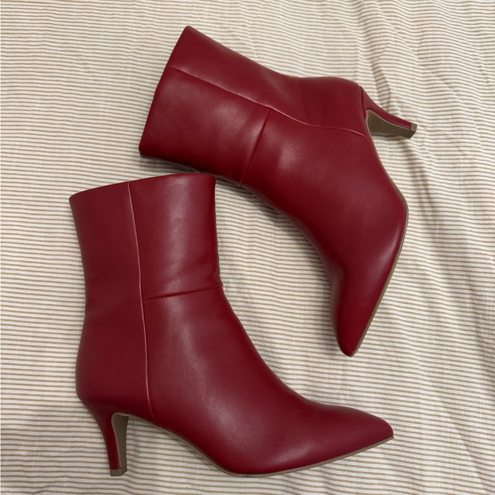 DV by Dolce Vita Red Ankle Booties
